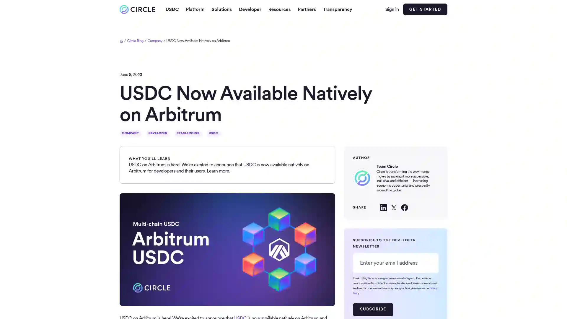 arbitrum-bridged-usdc-arbitrum background